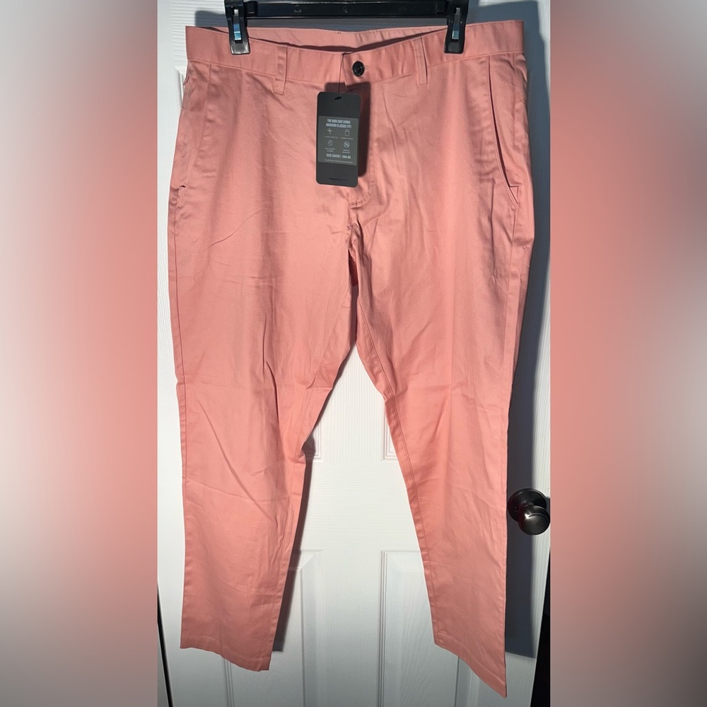 Men’s Fabletics The High Side Chino Men’s Pants 34 x 32 Performance Golf Casual